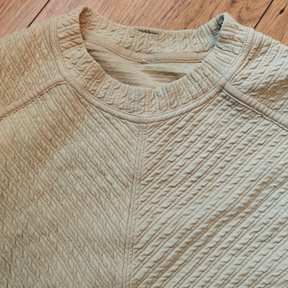 Lululemon On‎ Repeat Dress Women's 4 Tan Textured Casual Athletic Sweater Tunic - Picture 3 of 9